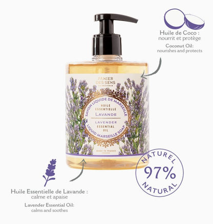 Flytande tvål från Marseille 500 ml - Lavendel