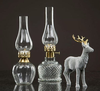 Lampa För Värmeljus - Bredsättra - Klar - Guld